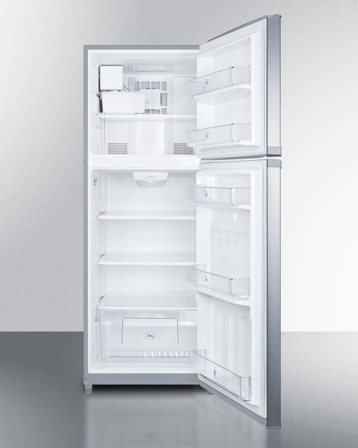 Summit 26" Wide Top Mount Refrigerator-Freezer With Icemaker