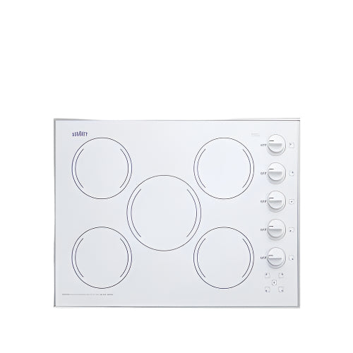 Summit 27" Wide 230V 5-Burner Radiant Cooktop