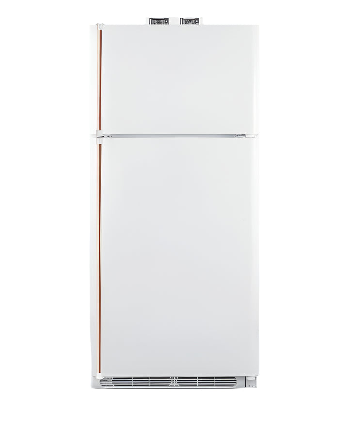 Summit 30" Wide Break Room Refrigerator-Freezer with Antimicrobial Pure Copper Handle