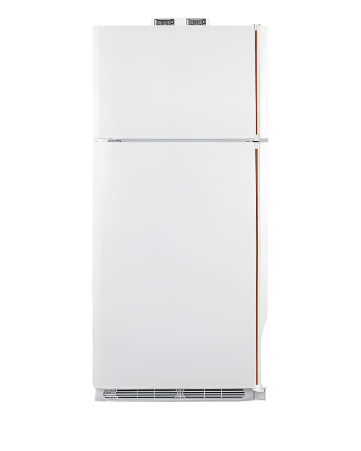 Summit 30" Wide Break Room Refrigerator-Freezer with Antimicrobial Pure Copper Handle