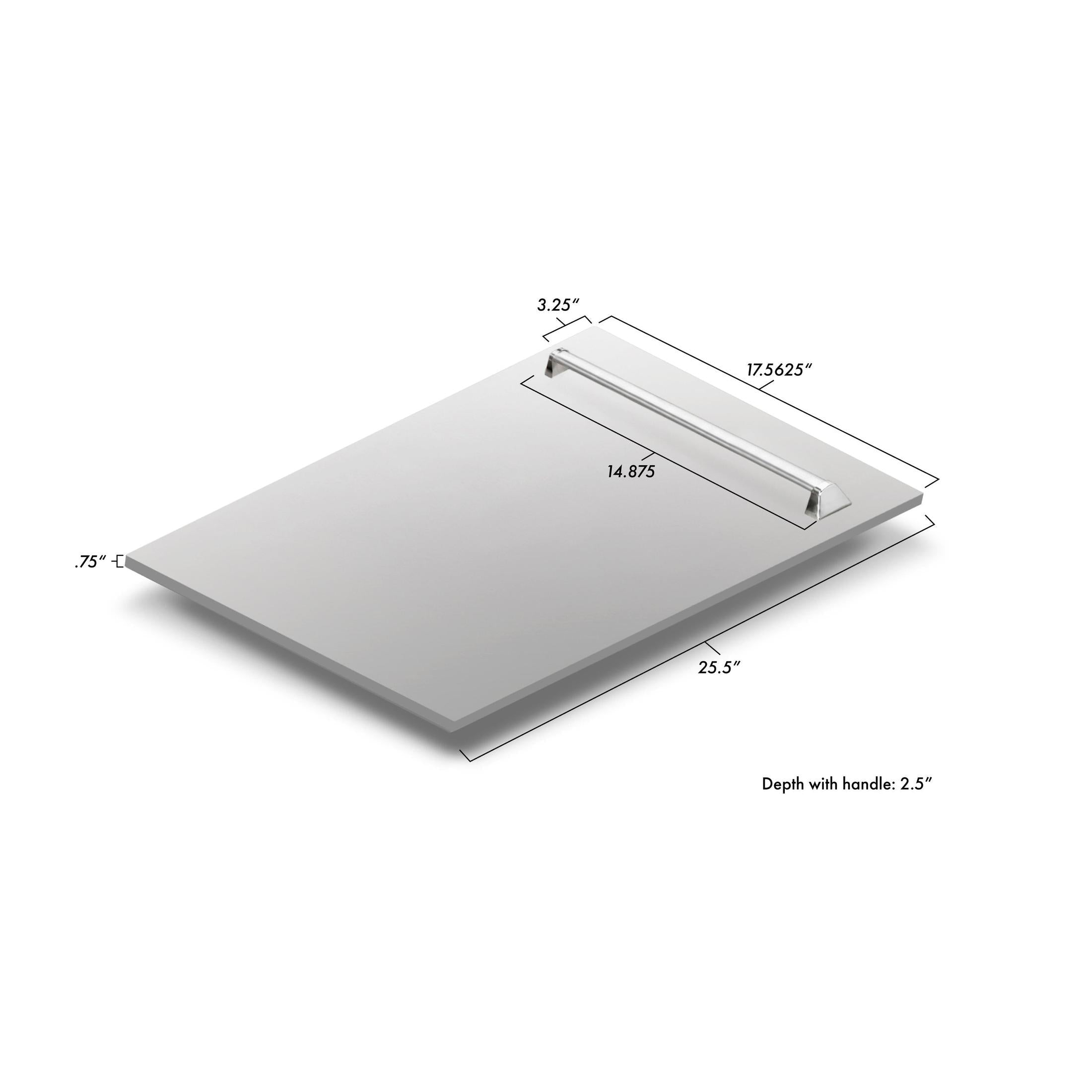 ZLINE 18" Compact Top Control Dishwasher in Custom Panel