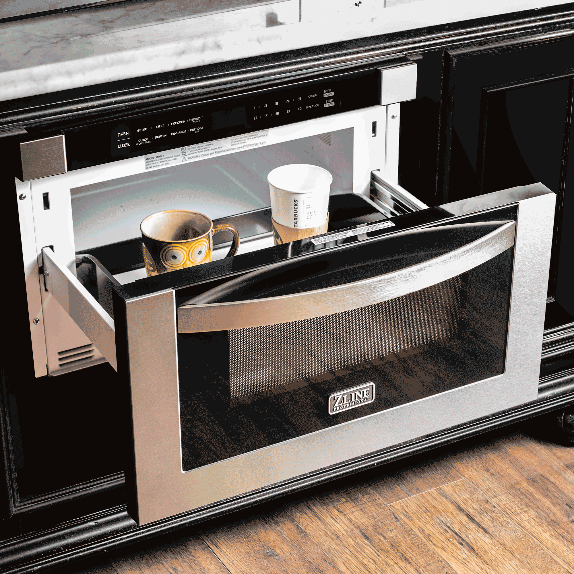 ZLINE 24" 1.2 cu. ft. Built-in Microwave Drawer in Stainless Steel 