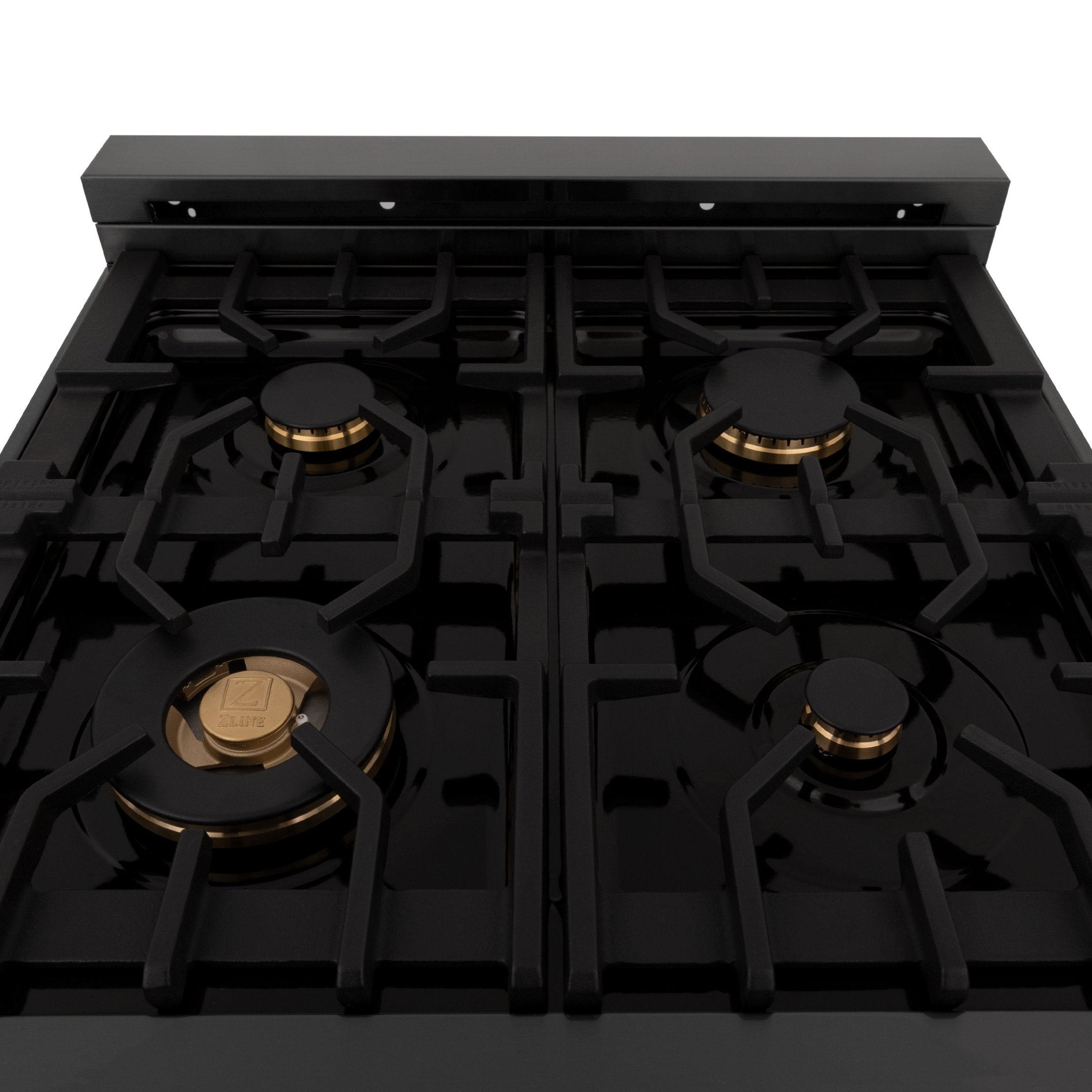 ZLINE 24" Professional Dual Fuel Range in Black Stainless Steel