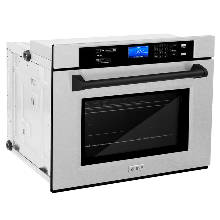 ZLINE 30" Autograph Edition Single Wall Oven with Self Clean and True Convection in Fingerprint Resistant Stainless Steel AWSSZ-30