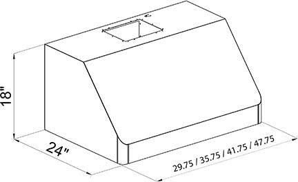 ZLINE 30 in. Under Cabinet Range Hood in Stainless Steel - 488-30