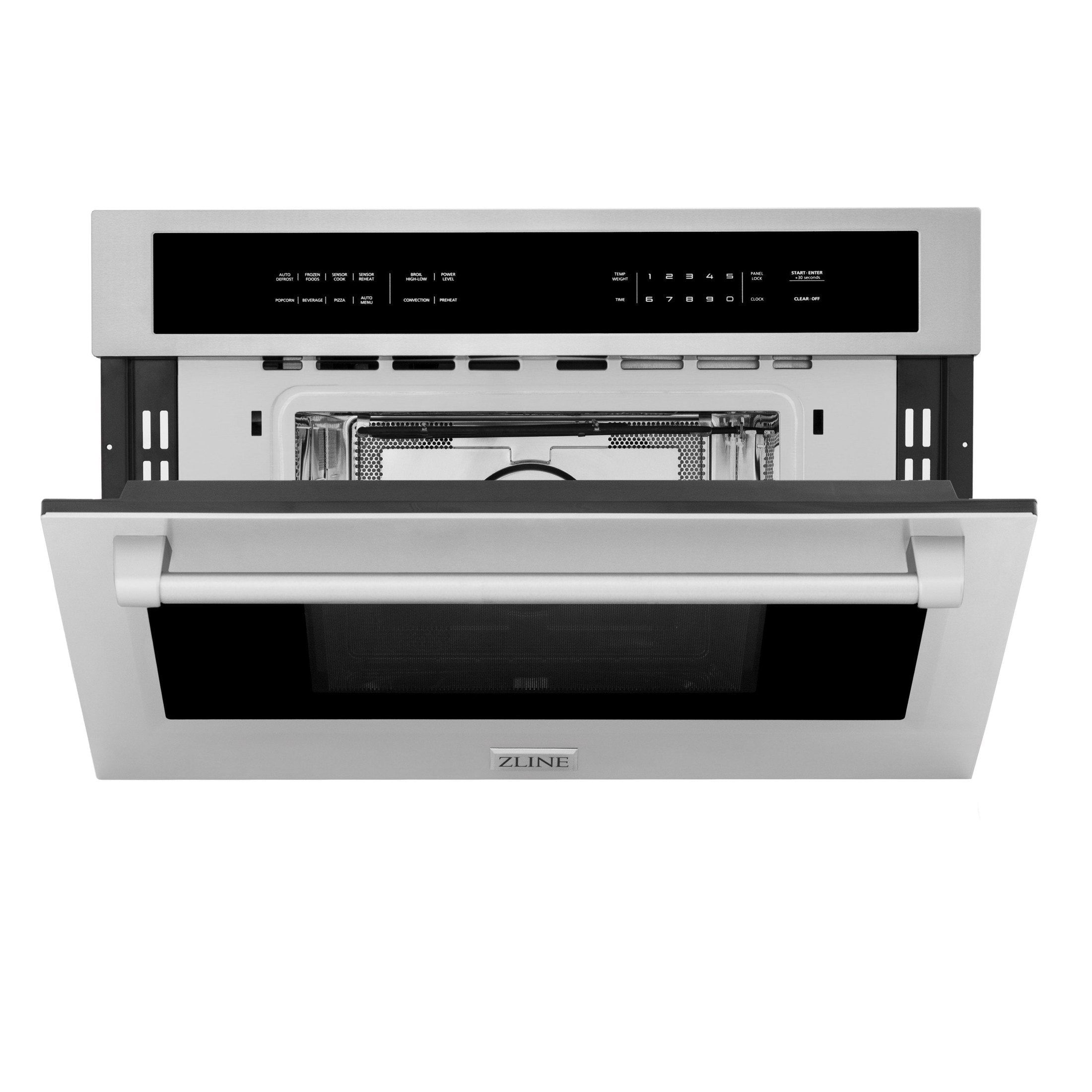 ZLINE 30 Inch wide, 1.6 cu ft. Built-in Convection Microwave Oven in Stainless Steel with Speed and Sensor Cooking 