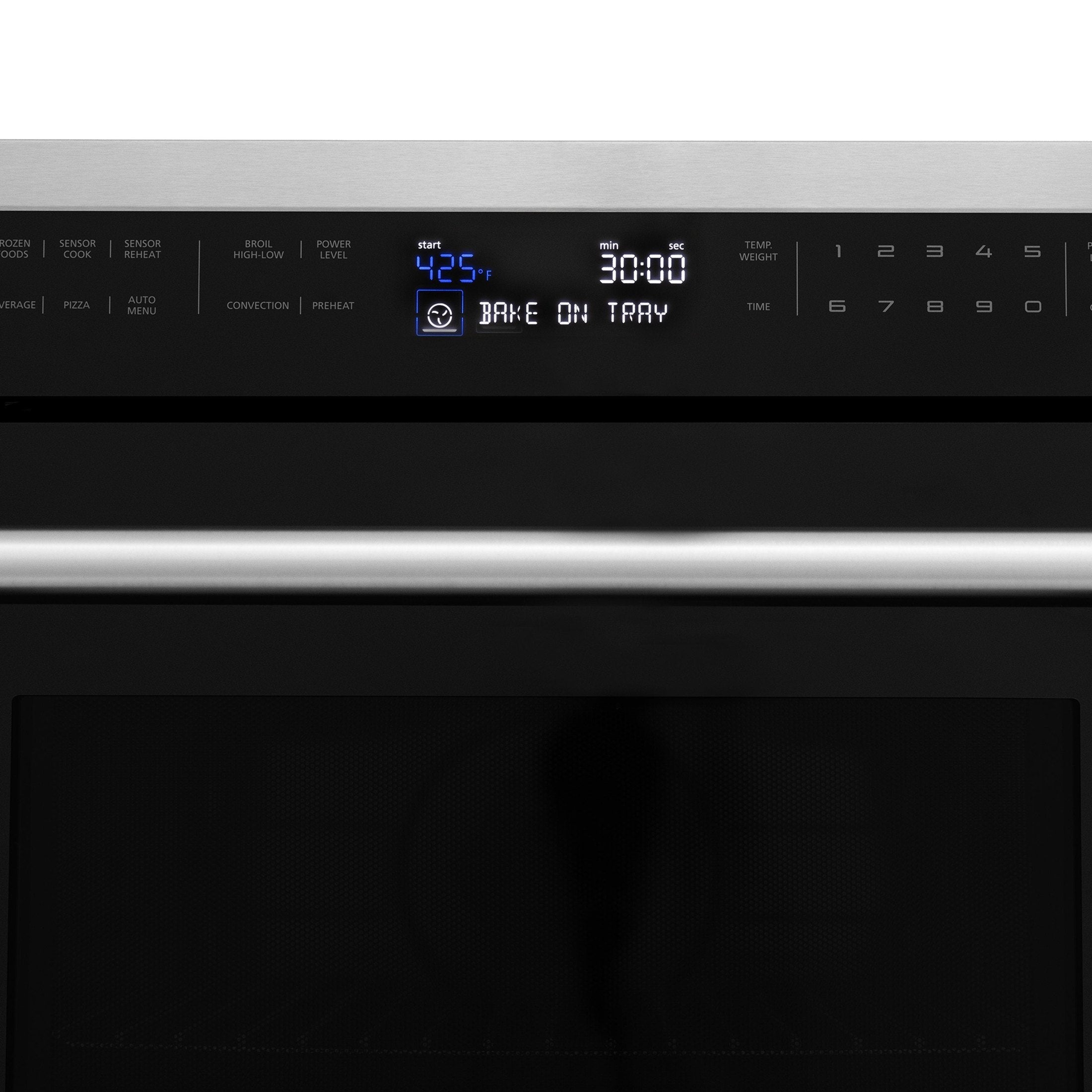 ZLINE 30 Inch wide, 1.6 cu ft. Built-in Convection Microwave Oven in Stainless Steel with Speed and Sensor Cooking 