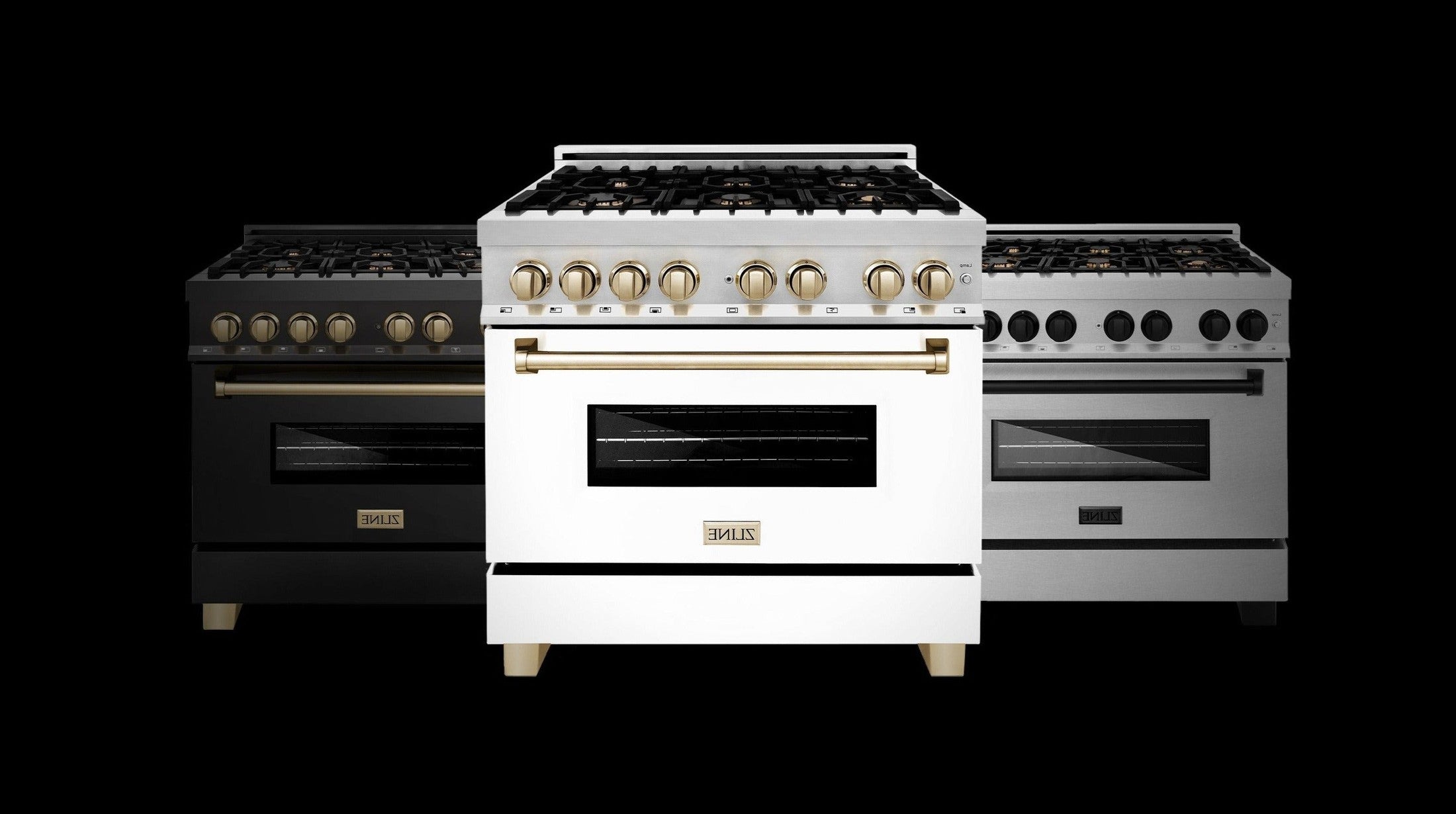 ZLINE 36" 4.6 cu. ft. Range with Gas Stove and Gas Oven in DuraSnow Stainless Steel with White Matte Door and Accents