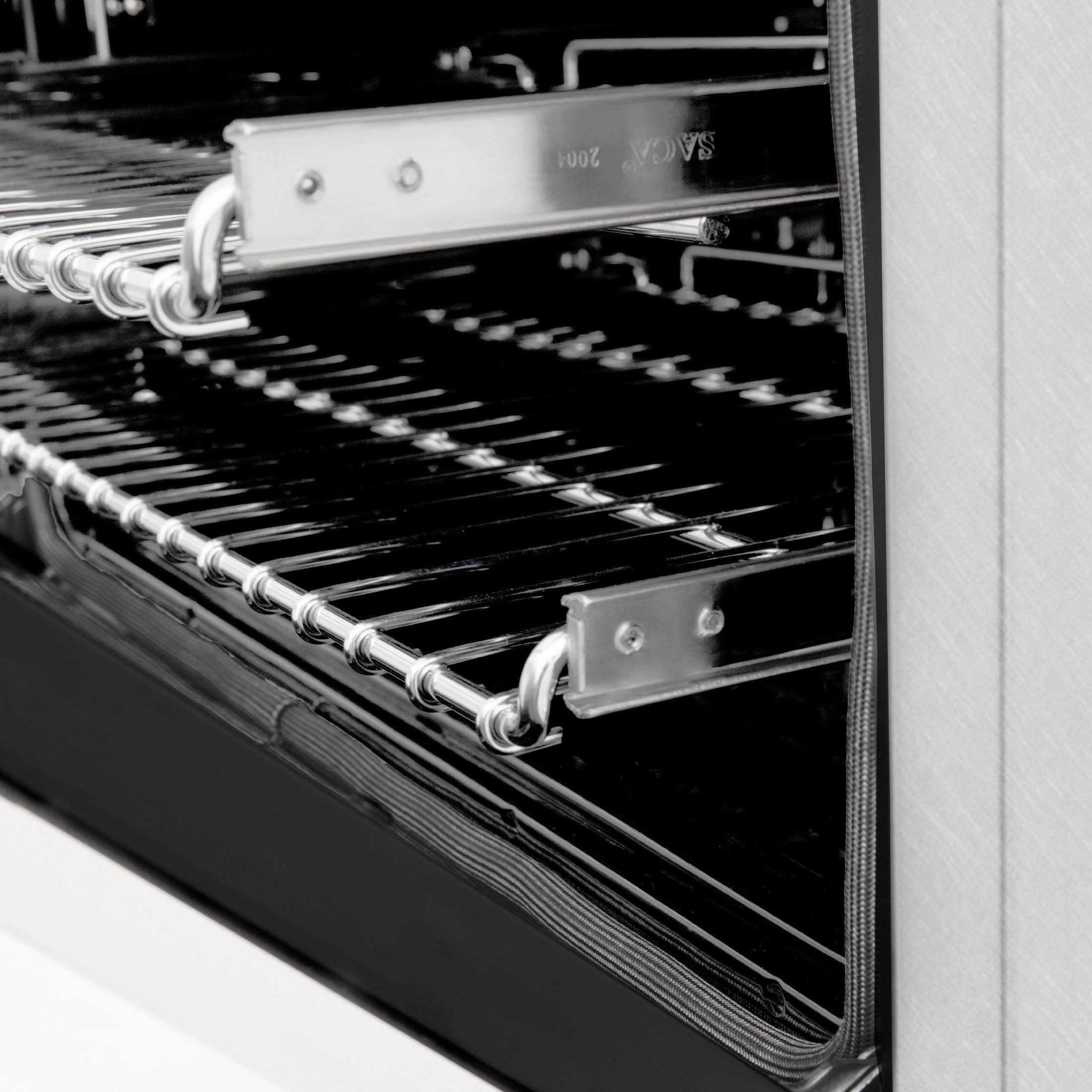 ZLINE 36" 4.6 cu. ft. Range with Gas Stove and Gas Oven in DuraSnow Stainless Steel with White Matte Door and Accents