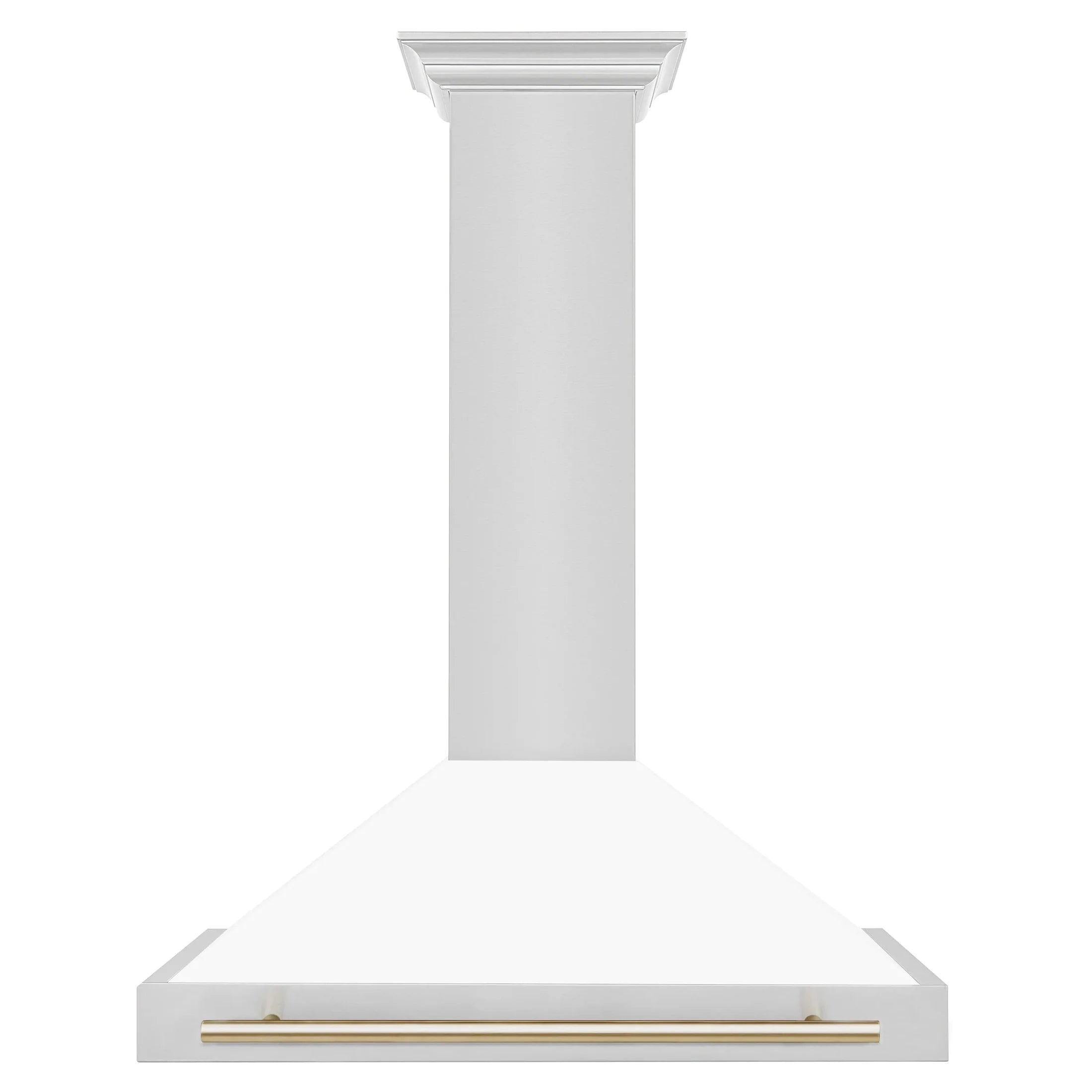 ZLINE 36" Autograph Edition Stainless Steel Range Hood with White Matte Shell 