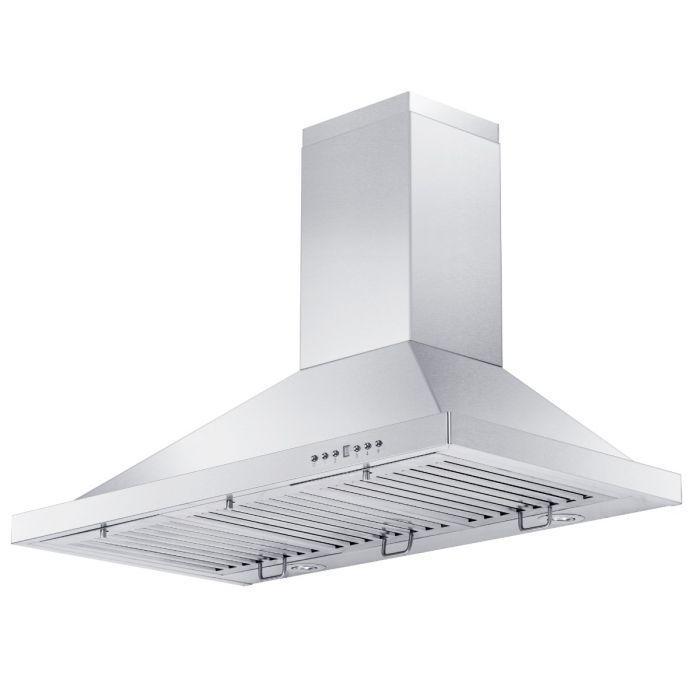 ZLINE Appliance Package - 36 in. Dual Fuel Range with DuraSnow® Door & 36 in. Range Hood - 2KP-RASNRH36