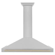 ZLINE 48" Autograph Edition DuraSnow® Stainless Steel Range Hood with DuraSnow® Stainless Steel Shell KB4SNZ-48