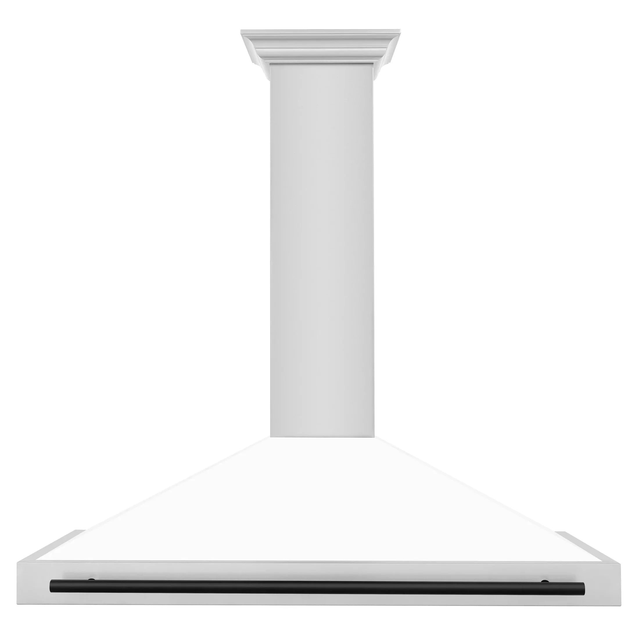 ZLINE 48" Autograph Edition Stainless Steel Range Hood with White Matte Shell 