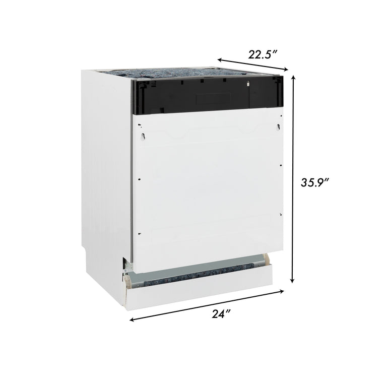 ZLINE Appliance Package - 48 in. Dual Fuel Range, Range Hood, 3 Rack Dishwasher, Refrigerator - 4KPR-RARH48-DWV