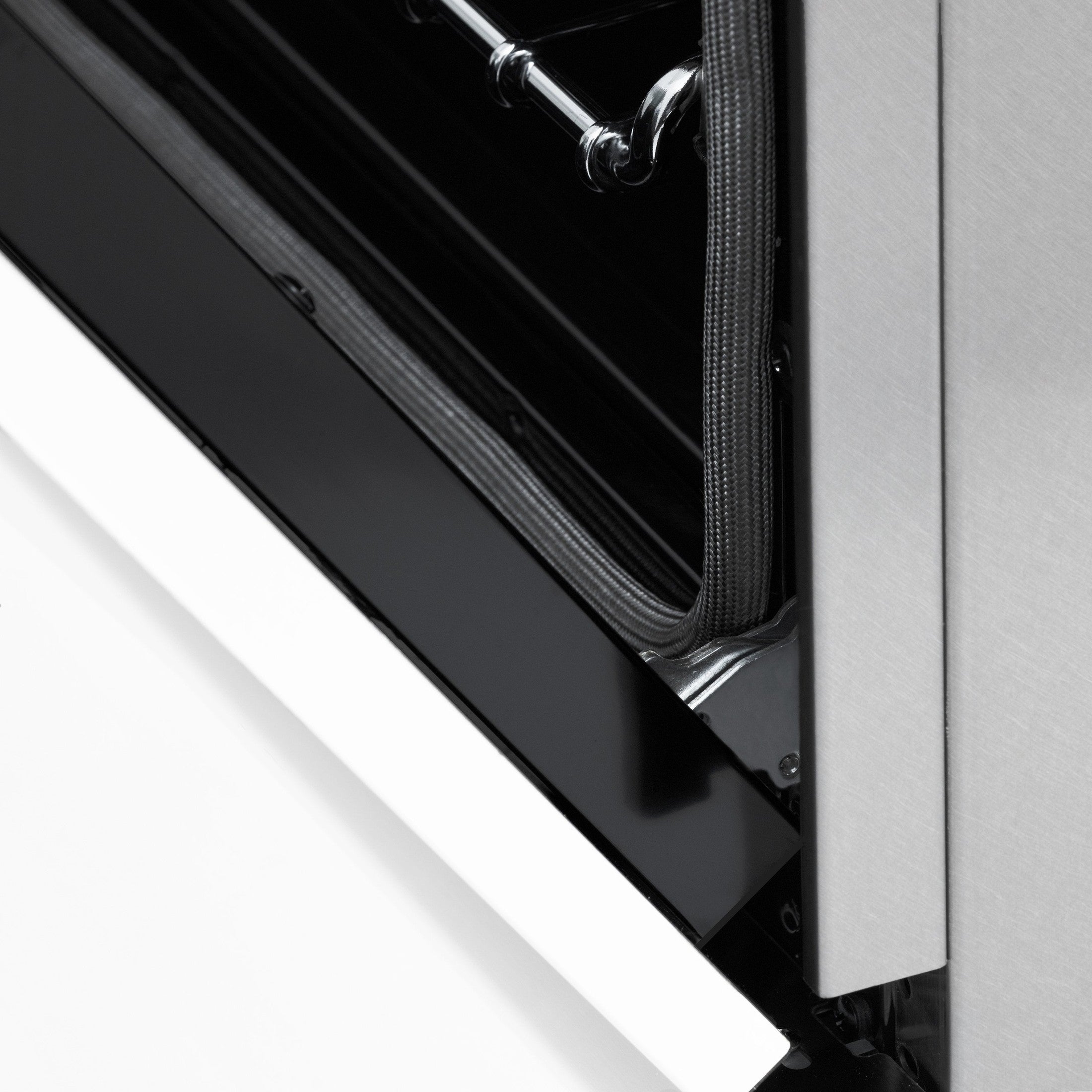 ZLINE Autograph Edition 30" 4.0 cu. ft. Range with Gas Stove and Gas Oven in DuraSnow Stainless Steel with White Matte Door and Accents