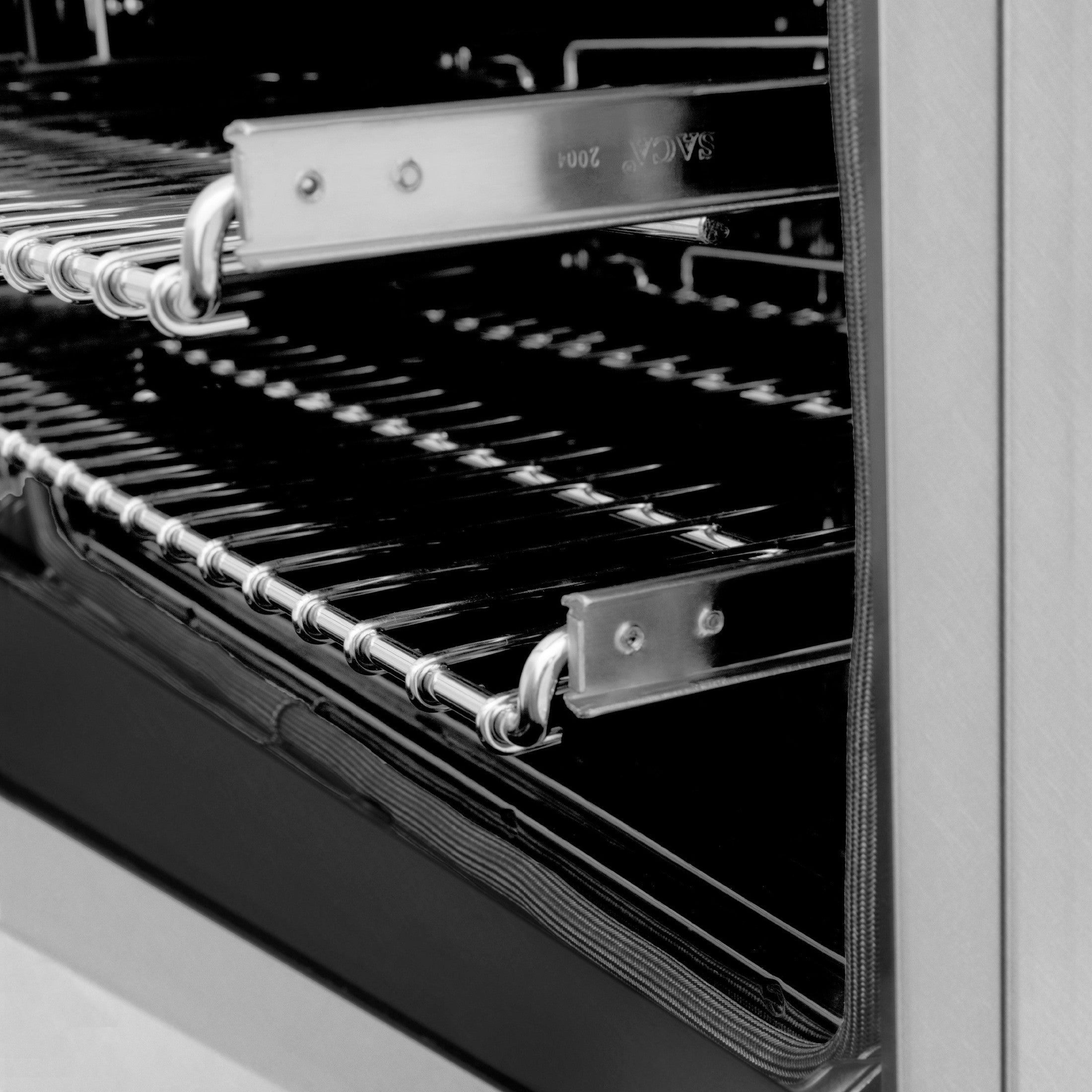 ZLINE Autograph Edition 36" 4.6 cu. ft. Range with Gas Stove and Gas Oven in DuraSnow Stainless Steel with Accents