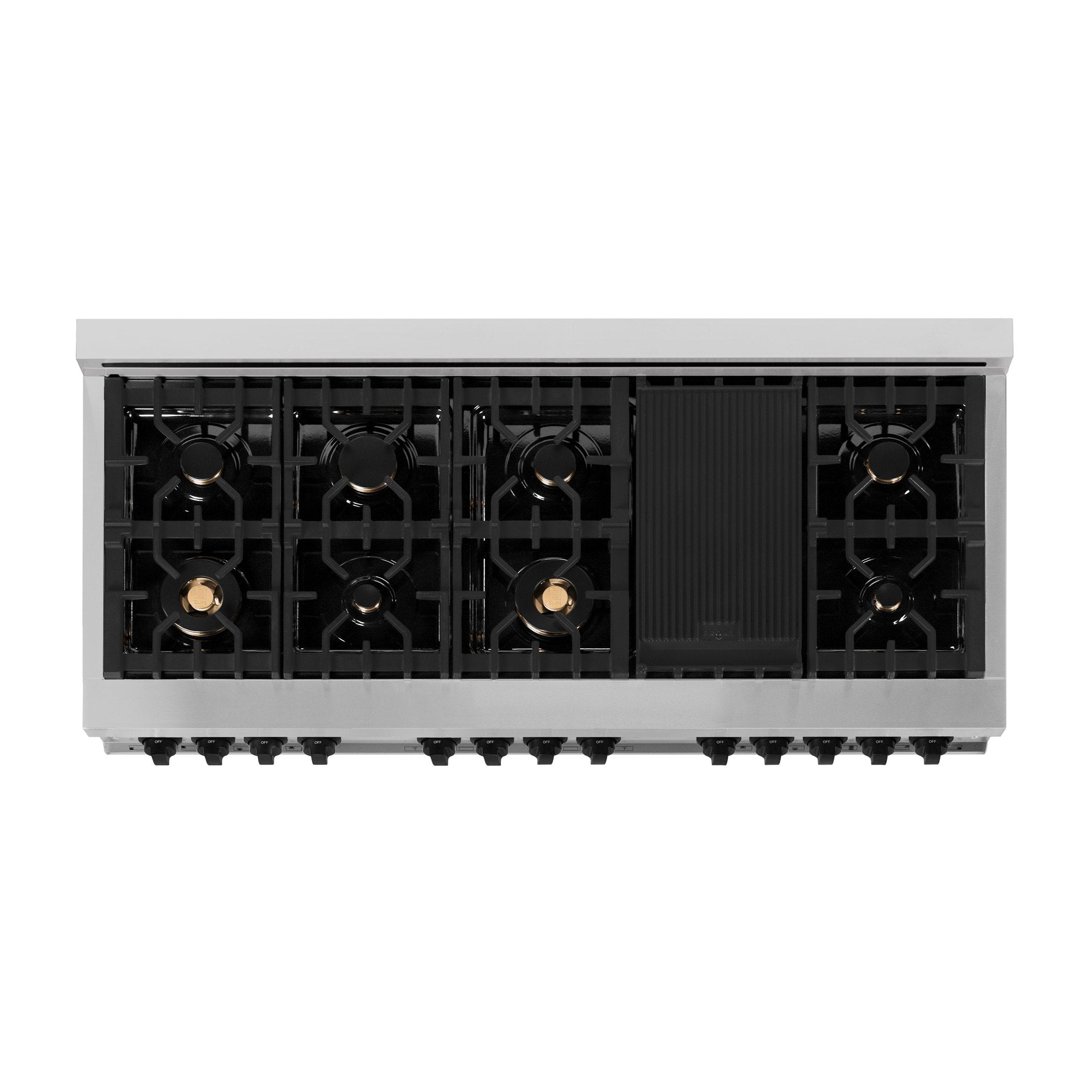 ZLINE Autograph Edition 60" 7.4 cu. ft. Dual Fuel Range with Gas Stove and Electric Oven in Stainless Steel with White Matte Door and Accents
