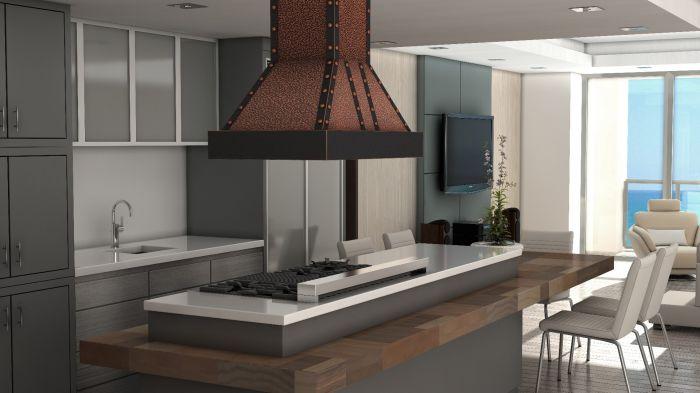ZLINE Designer Series Copper Island Range Hood - 655i-EBBBB-36