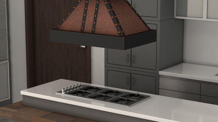 ZLINE Designer Series Copper Island Range Hood - 655i-EBBBB-36