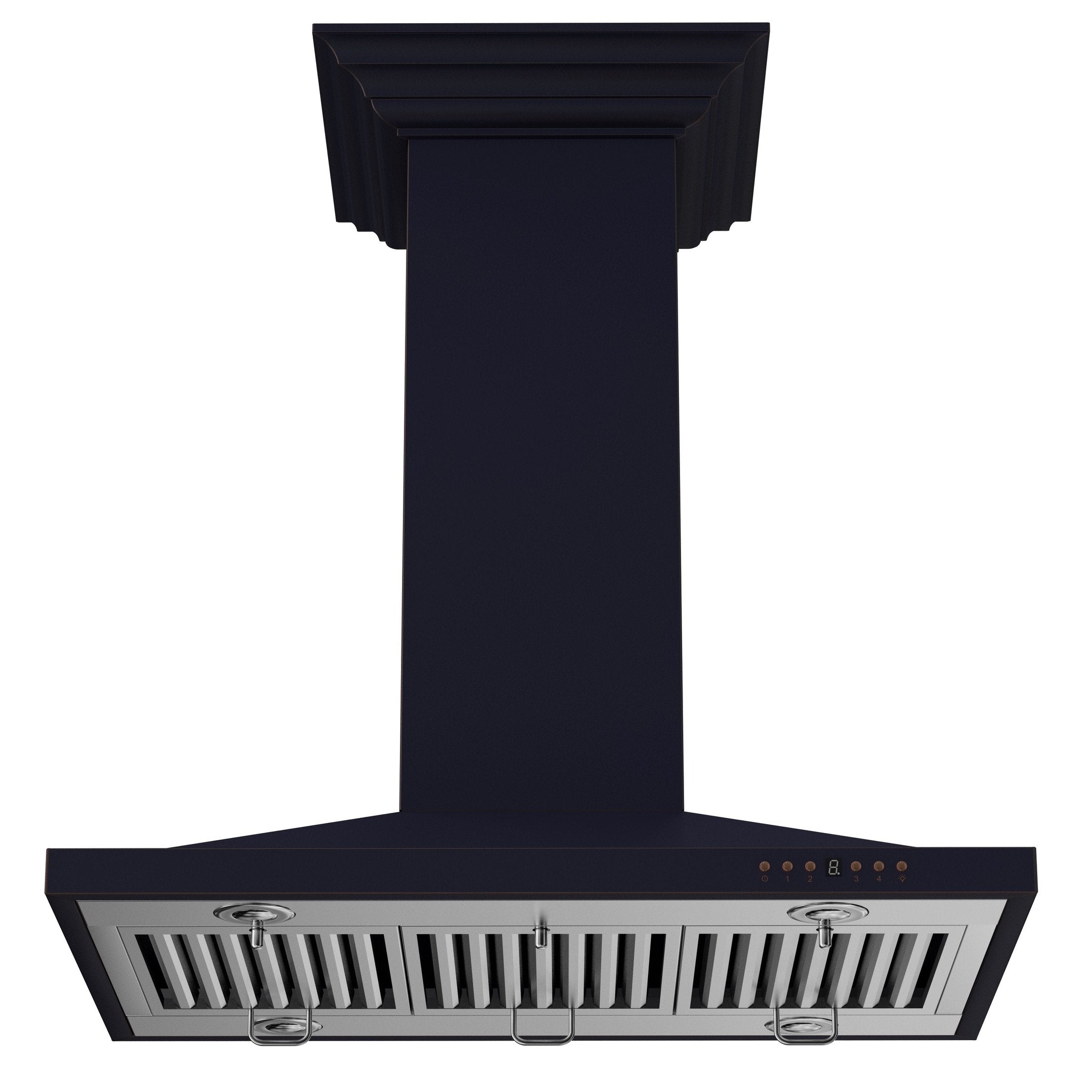 ZLINE Designer Series Oil-Rubbed Bronze Island Mount Range Hood