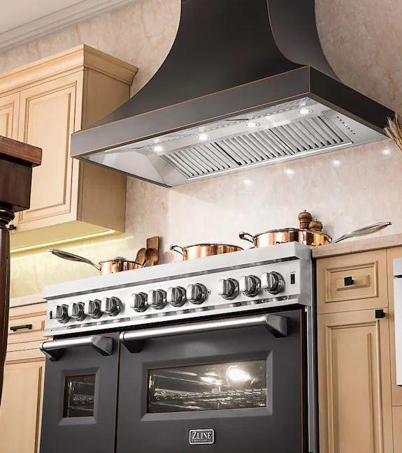 ZLINE Designer Series Oil-Rubbed Bronze Wall Range Hood