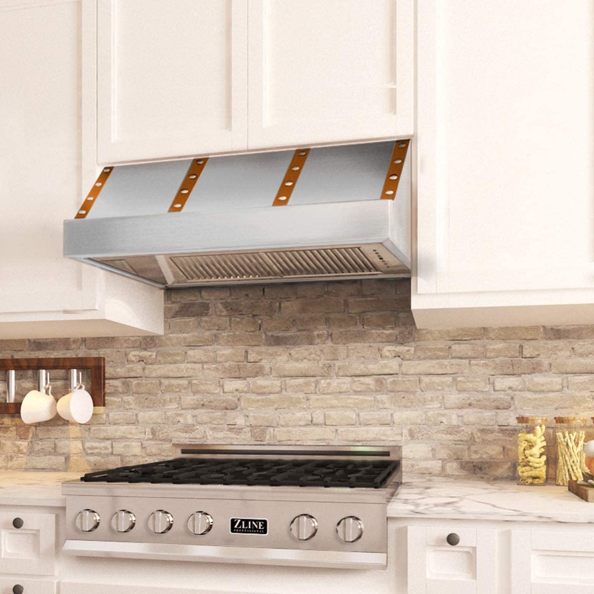 ZLINE Designer Series Under Cabinet Range Hood in DuraSnow 