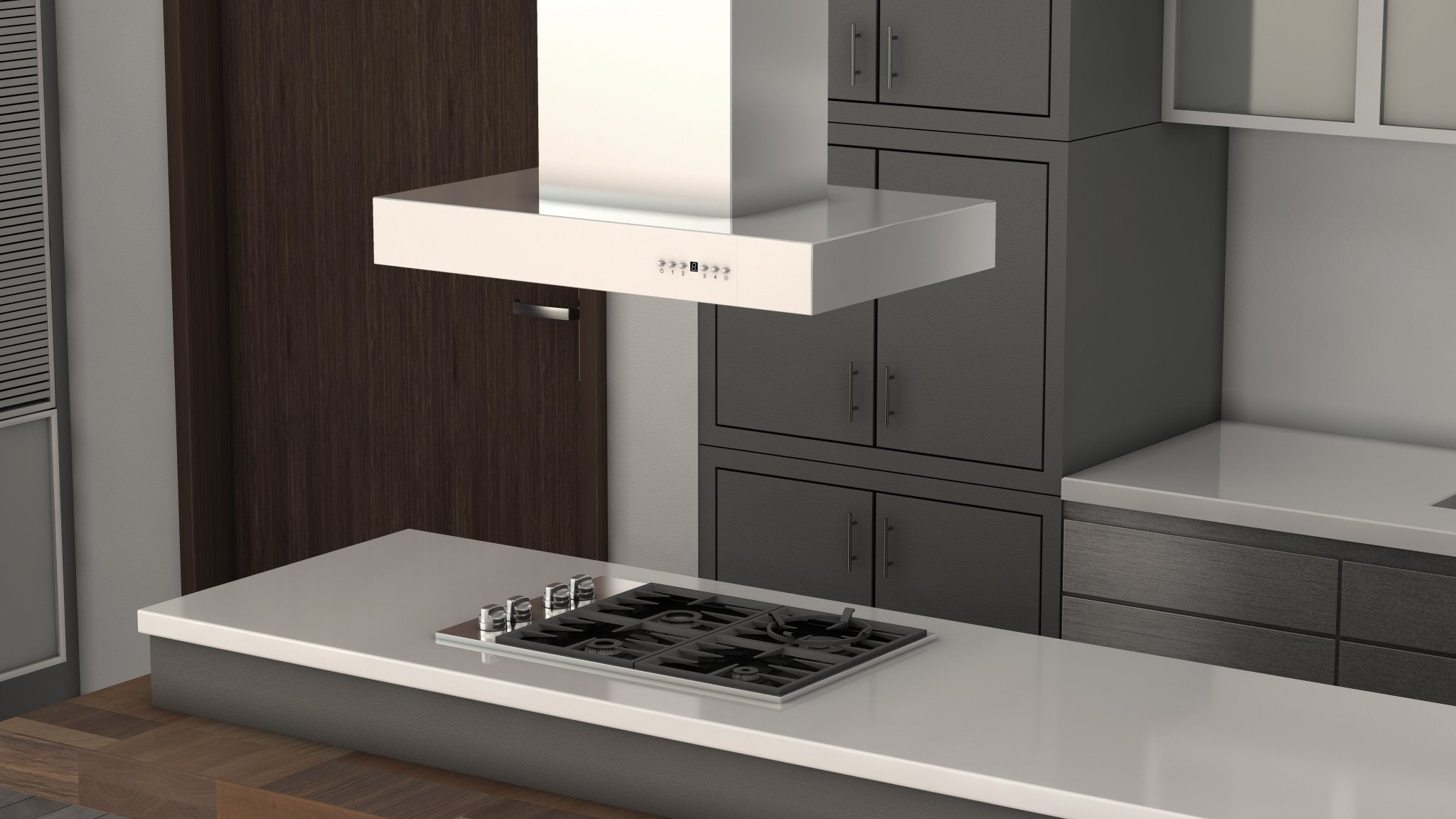 ZLINE Outdoor Island Mount Range Hood in Stainless Steel - KECOMi-304