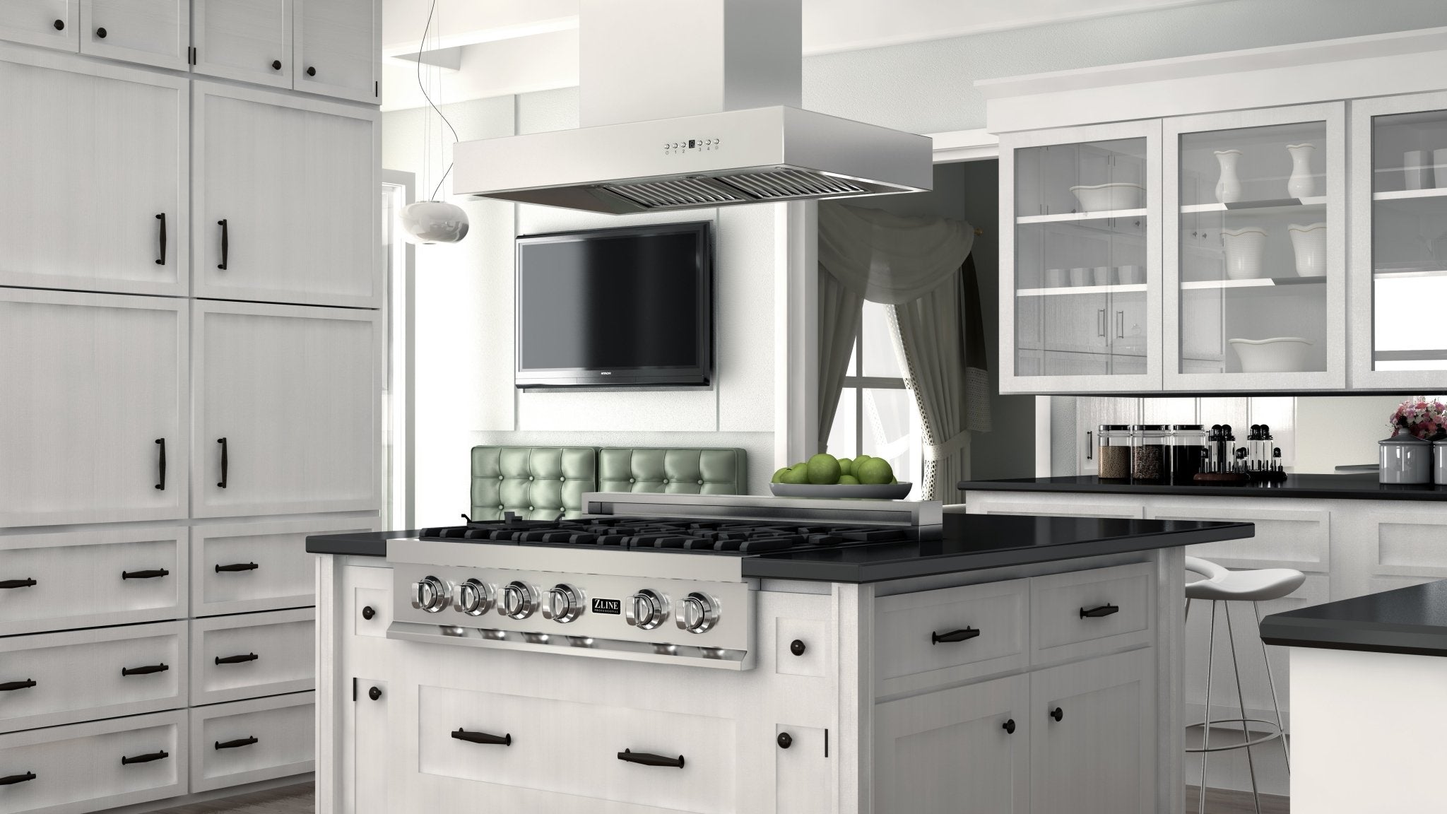 ZLINE Outdoor Island Mount Range Hood in Stainless Steel - KECOMi-304
