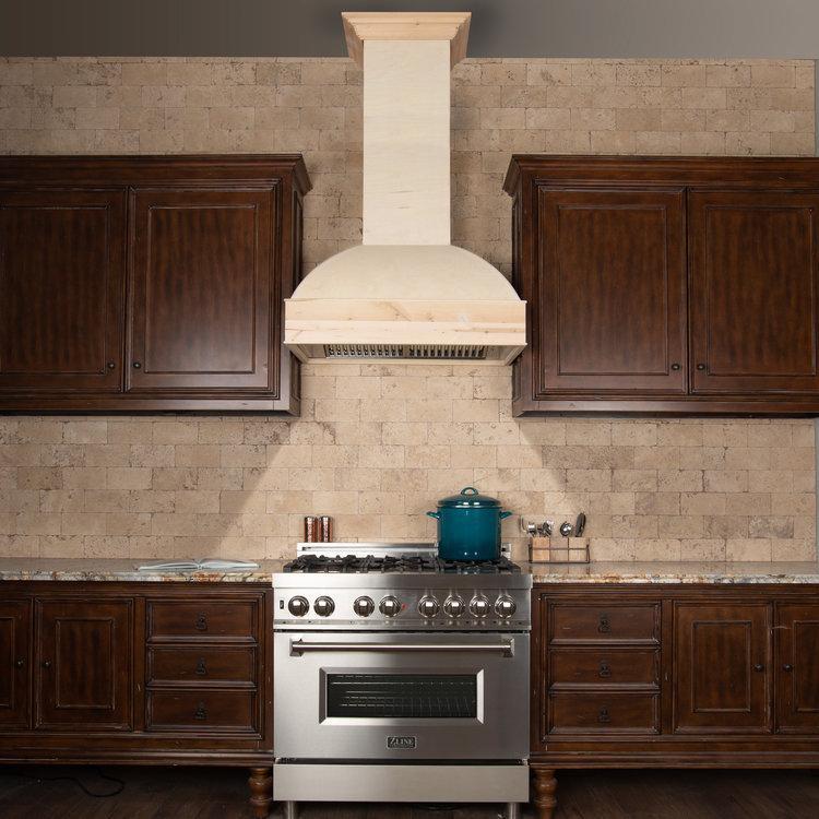 ZLINE Unfinished Wooden Wall Mount Range Hood 