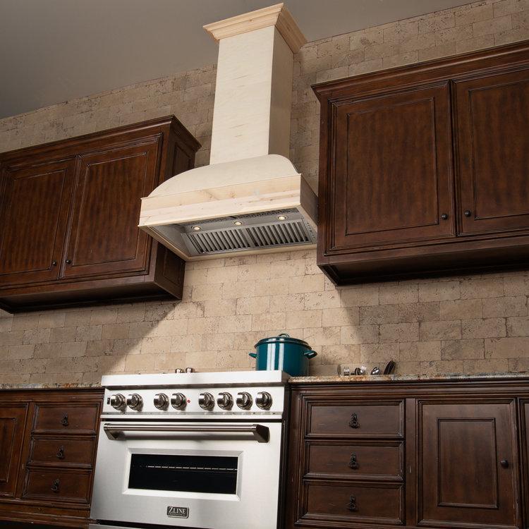 ZLINE Unfinished Wooden Wall Mount Range Hood 