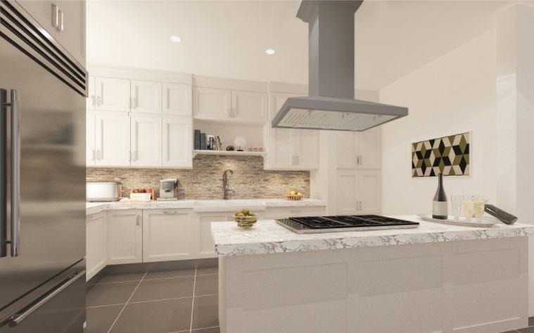 ZLINE Wooden Island Mount Range Hood in Gray - Includes Remote Motor