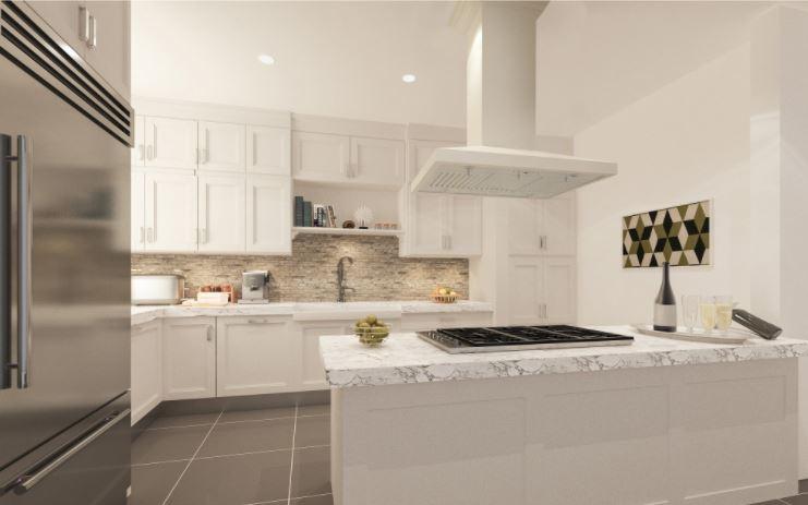ZLINE Wooden Island Mount Range Hood in White - Includes Remote Motor 